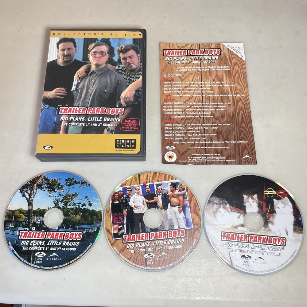Trailer Park Boys Big Plans Little Brains Complete 1st & 2nd Seasons DVD Set